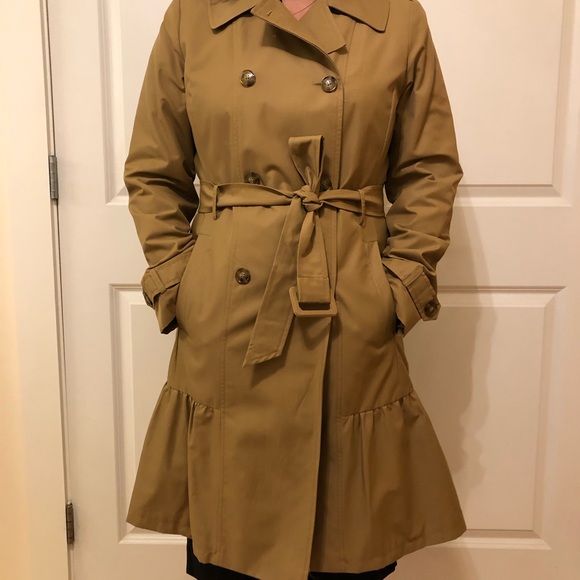Kate Spade Long Belted Trench Coat - Medium